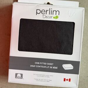 Black fitted crib sheet NEW